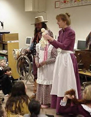 Sharon teaches about Pioneer toys and games