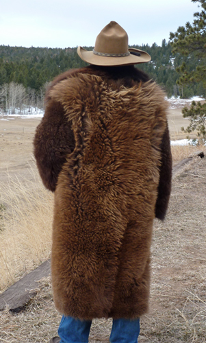 Buffalo Coat back view