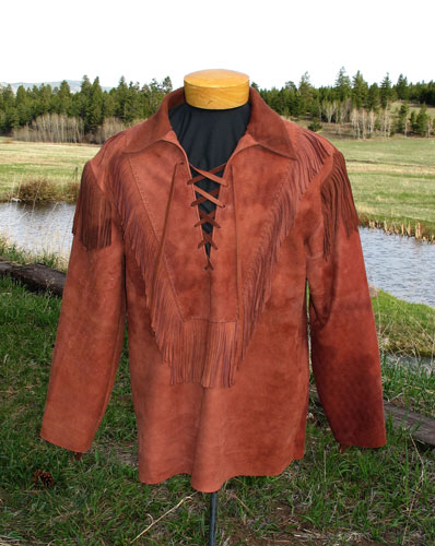 Photo Gallery Page for Buckskin Leather Shirts  Mountain man clothing,  Mountain man, Mountain man shirt